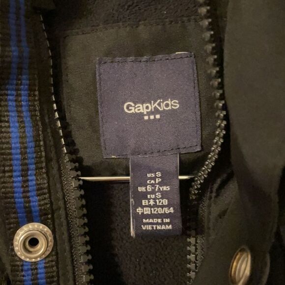 Gap Kids Boys Black Pea Coat Size Small - Picture 2 of 5